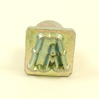HALF PRICE 12mm Decorative Letter A Embossing Stamp